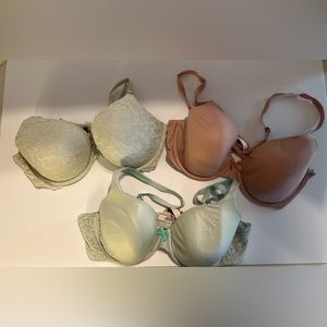 3 bras size 38c. 1 aerie and 2 Victoria’s Secret